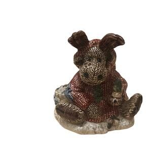 Boyds Bears Pottery Holiday Grenville Moose Shaker